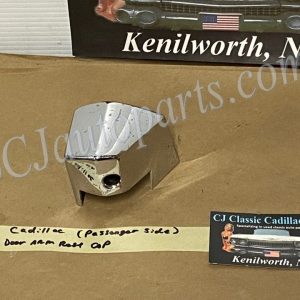 OEM 1959 1960 Cadillac Series 62, 1959 1960 1961 75 Series Limousine FRONT RIGHT PASSENGER SIDE DOOR ARM REST FINISHING CAP MOLDING TRIM #4800722